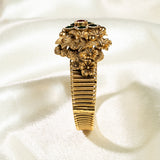 Deep Nakas Rajwadi Style Kundan Bangle With Likely Green and Pink Ruby 24kt Gold polished