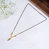 Pearls And Red Beed Mangalsuthra Chain