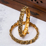 Deep Nakas Peacock 24kt Gold Plated Bangles