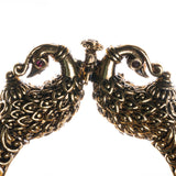 Deep Nakas Peacock Bracelet For Men in 24kt Gold Polish