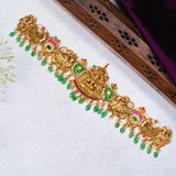 Deep Nakas Lakshmi With Polkis 24kt Gold Plated waistband/Vadiyanam