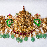 Deep Nakas Lakshmi With Polkis 24kt Gold Plated waistband/Vadiyanam