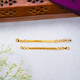 Braided Back Chains 24kt Gold Polish
