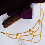 Deep Nakas Kundan Floral Brooch Sari Hook 24kt Gold Polish