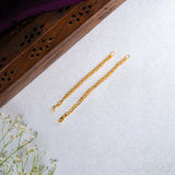 Flower ball Back Chain 24kt Gold Polish