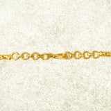 Braided Back Chains 24kt Gold Polish