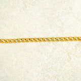 Braided Back Chains 24kt Gold Polish