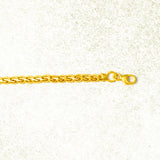 Braided Back Chains 24kt Gold Polish