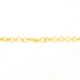 Classic With Fish hook Back  back chains 24kt Gold Polish