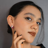 Floral Damsel Pendant Set In Rose Gold