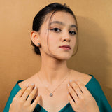 Eternity Of Roses Pendant Set - Rose Gold