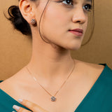 Eternity Of Roses Pendant Set - Rose Gold