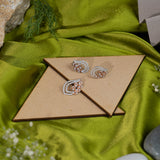 Pendant Earrings Set Sliver and Rose gold (2B)