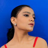 Flower shaped Sliver Earring (2B)