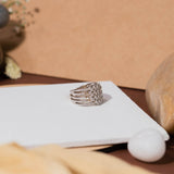 Baguette Cut Diamond Ring In White Gold