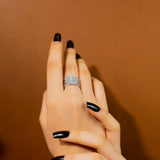 Baguette Cut Diamond Ring In White Gold