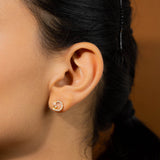 Floral Enchantment Earrings In Yellow Gold