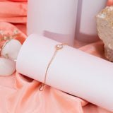 Princess Diana Solitaire Bracelet In Rose Gold