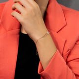 Princess Diana Solitaire Bracelet In Rose Gold