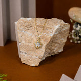 Turn Round Flower Pendant In Yellow Gold