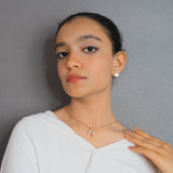 Mother Of Pearl Pendant Set In Rose Gold(5A)