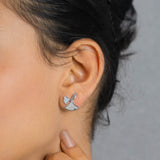 Mother of Pearl Pendant Set In White gold (5A)