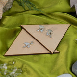 Mother of Pearl Pendant Set In White gold (5A)