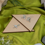 Mother of Pearl Pendant Set In White gold (5A)