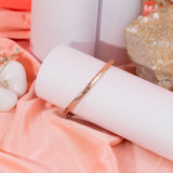 Dual Rose and white gold Spotted Bracelet (6A)