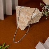 Unisex Rope Chain In White Gold (7A)