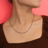 Unisex Rope Chain In White Gold (7A)