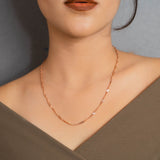 Unisex Rope chain Rose gold Chain (7A)