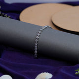 Classic Solitaire Tennis Bracelet In White Gold