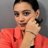 Classic Solitaire Tennis Bracelet In Rose Gold