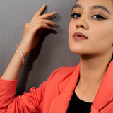 Classic Solitaire Tennis Bracelet In Rose Gold