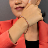 Classic Solitaire Tennis Bracelet In Rose Gold