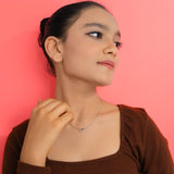 Aim for the Stars Pendant With chain In White Gold