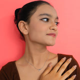 Aim for the Stars Pendant With chain In White Gold