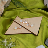 Mother of pearl with freshwater pearl pendant set rose gold