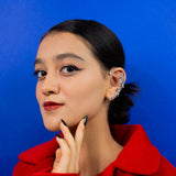 Butterfly Ear cuff white gold (11A) Silver