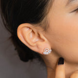 Pear cut pendant set rose gold