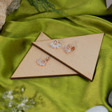 Pear cut pendant set rose gold