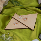 Pear cut pendant set rose gold