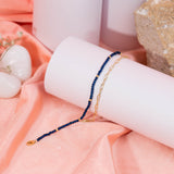 Blue designer Anklet