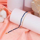 Blue designer Anklet