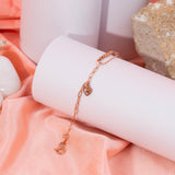 Holding on to you rose gold bracelet