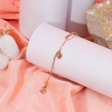 Holding on to you rose gold bracelet