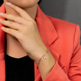 Holding on to you rose gold bracelet