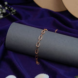 Diamond sea rose gold bracelet