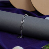 Diamond sea white gold bracelet